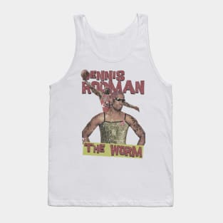 Dennis Rodman the worm vintage cracked Tank Top